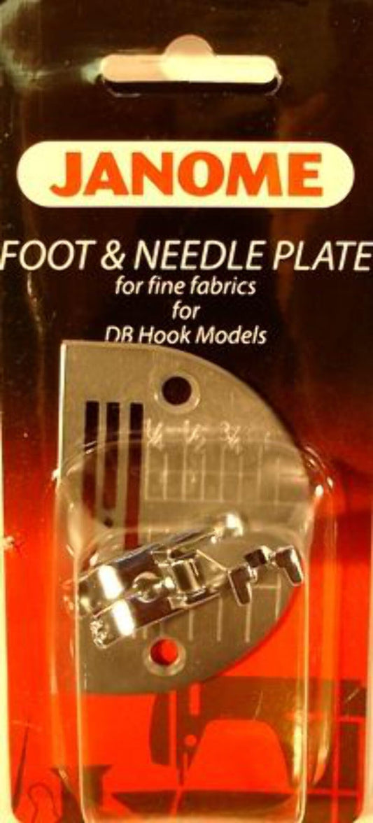 Janome Foot & Needle Plate for fine fabrics for DB Hook Models