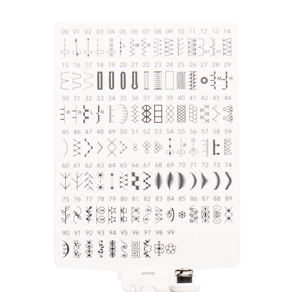 Janome JW8100 Fully-Featured Computerized Sewing Machine with 100 Stitches, 7 Buttonholes, Hard Cover, Extension Table and 22 Accessories